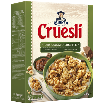 QUAKER Cruesli Chocolat Noisette 450G