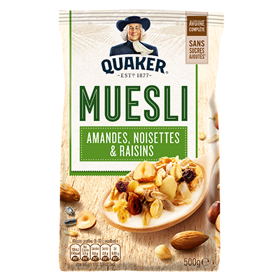 Muesli aux fruits sans sucres ajoutés, gamme Teneur Réduite