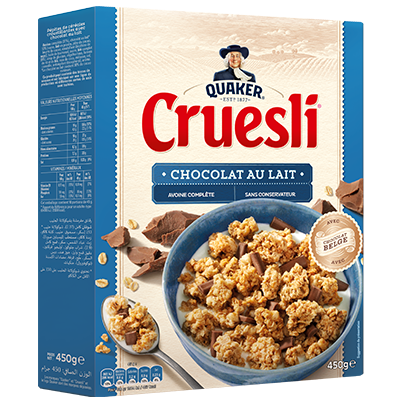 Pack de QUAKER Cruesli Chocolat au Lait